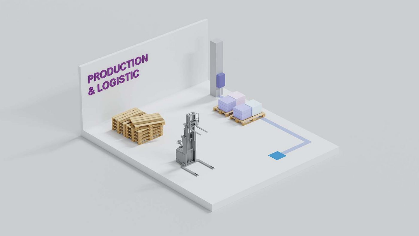 [Bitte in "English" übersetzen:] Induktive Energieübertragung in der Produktionslogistik