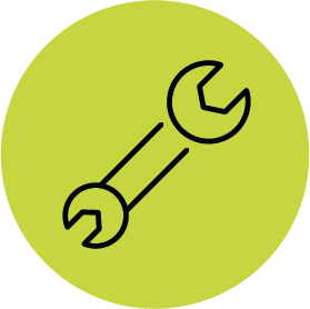 Icon für Einbau der Kabellosen Ladeinfrastruktur